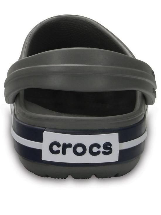 stillFront image of crocs-boys-crocband-clog-sandals-greynavy