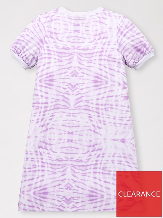 back image of nike-girls-nsw-all-over-printnbspshort-sleeve-dress-purple
