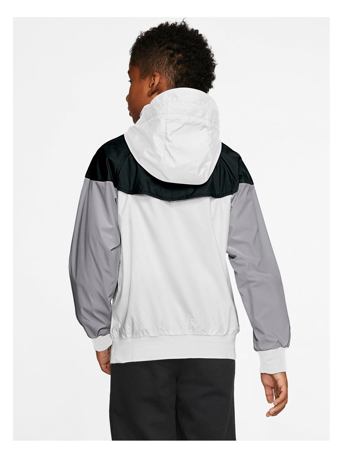 White nike windbreaker clearance jacket