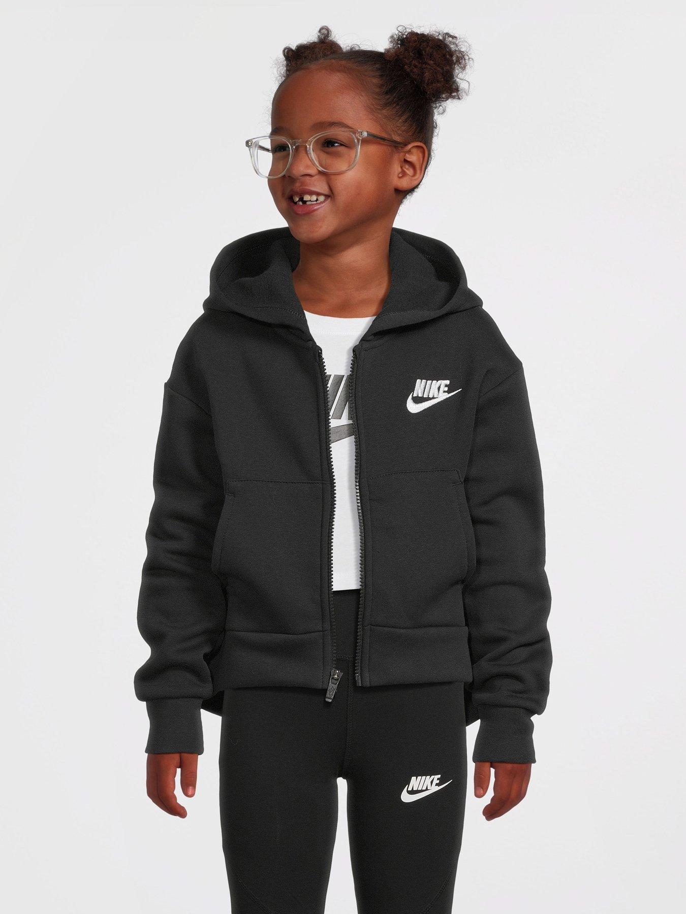 Black nike outlet jacket girls