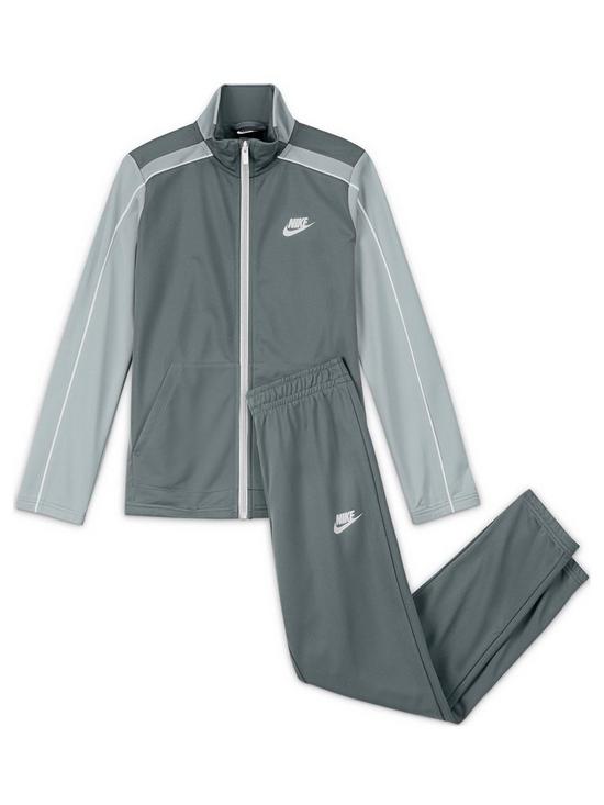 front image of nike-unisex-nsw-futura-poly-cuff-tracksuit