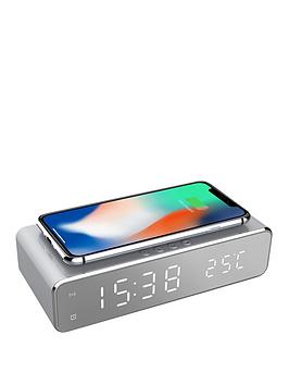 Product photograph of Precision Wireless Charging Led Alarm Clock from very.co.uk