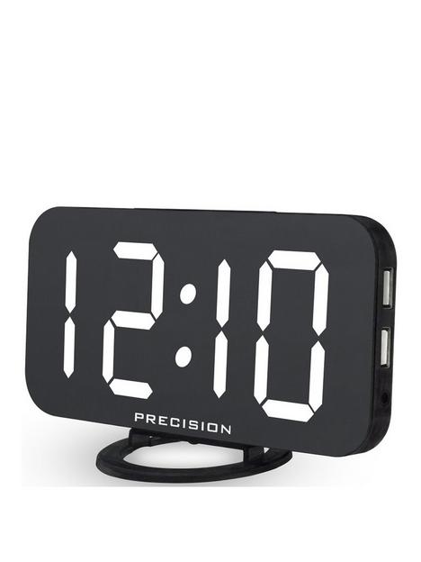 precision-dual-usb-charger-alarm-clock