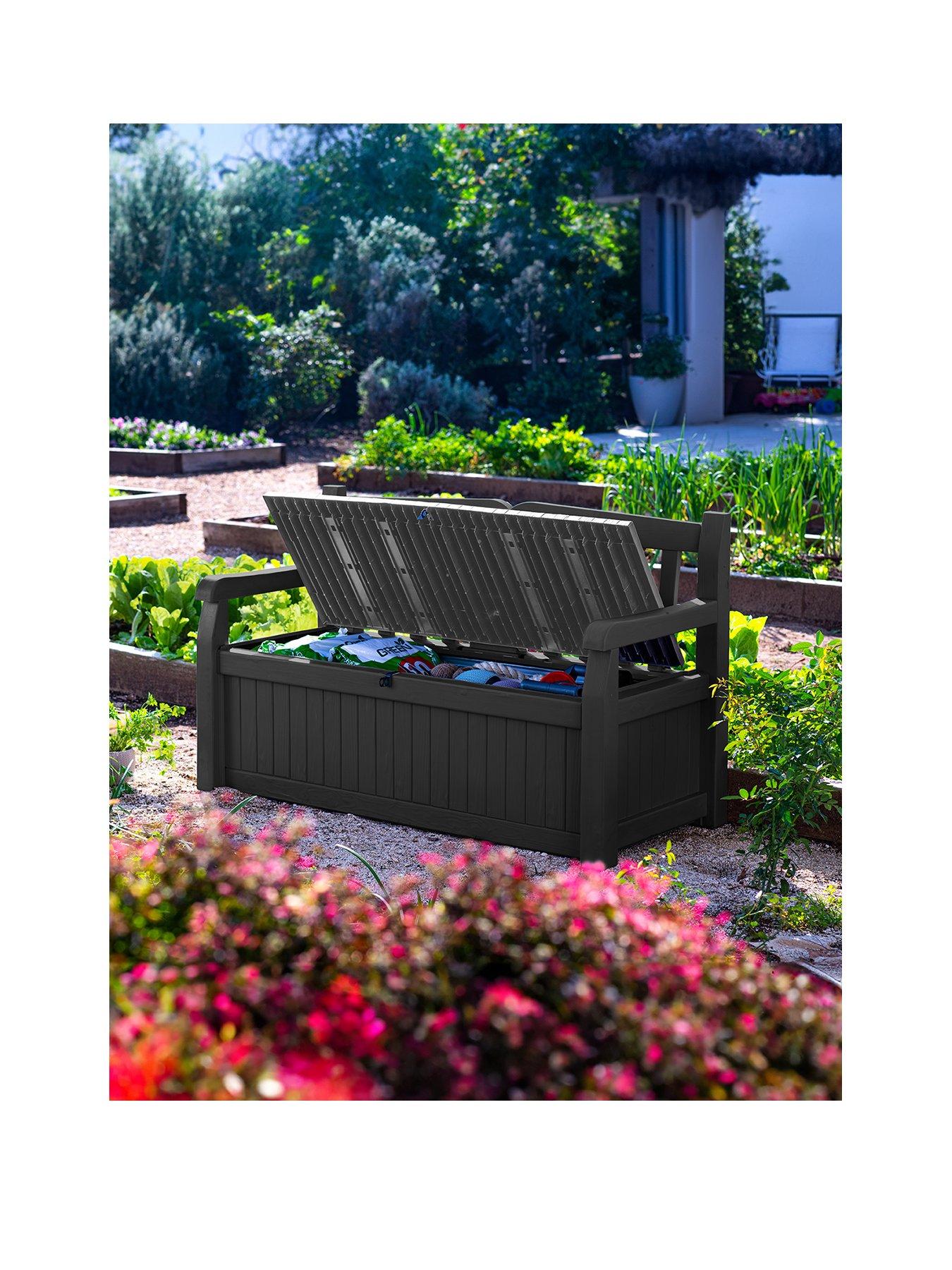 Keter eden all weather on sale patio outdoor storage bench