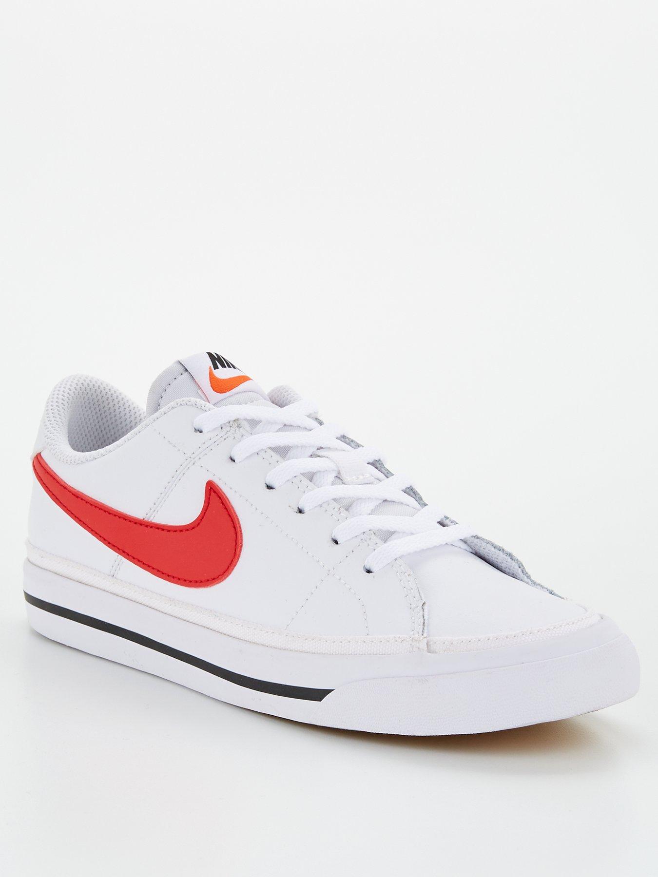 red nike junior trainers