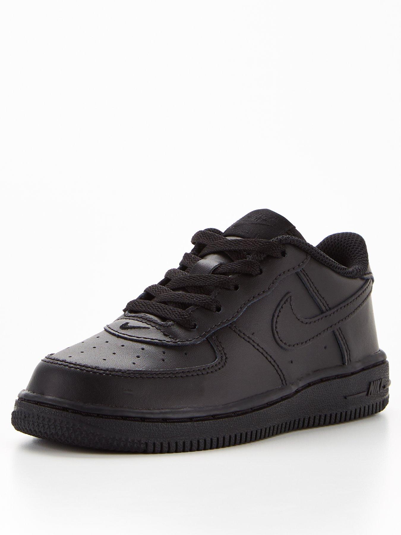 Trainers Air Force 1 Children's Leather Trainer - Black