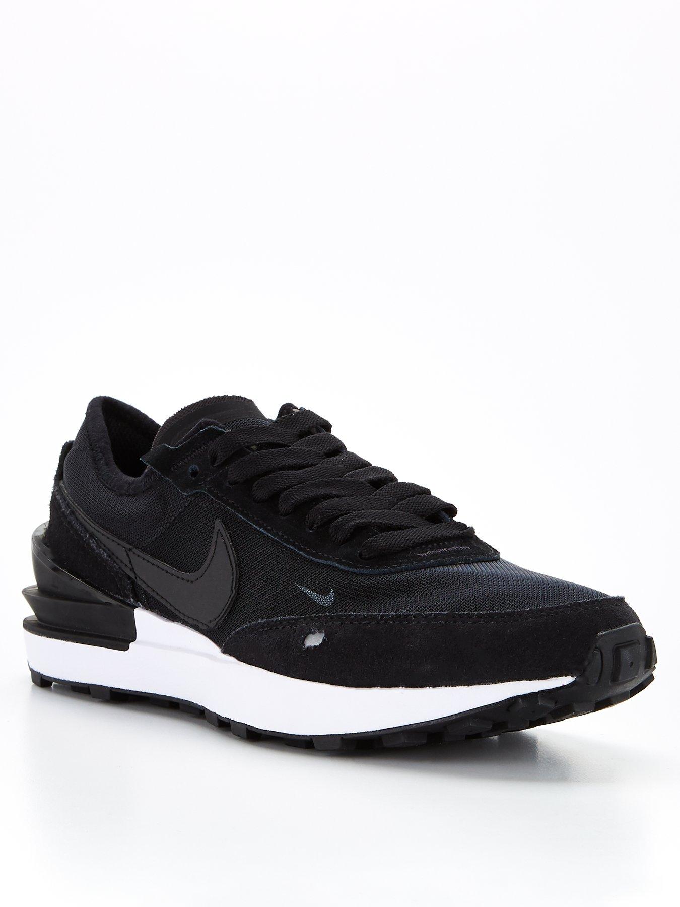 nike waffle one black men's