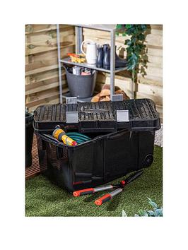 Product photograph of Wham Diy 100l Tough Cart With Clips Amp Wheels from very.co.uk