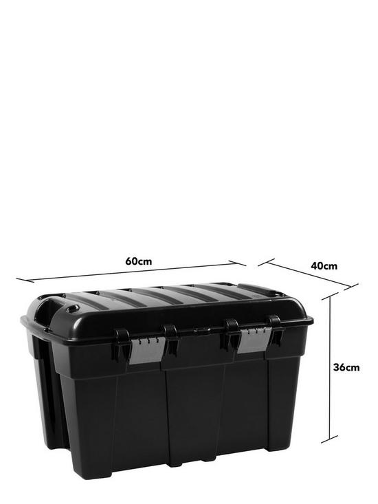 stillFront image of wham-diy-48l-storage-trunk-with-clips