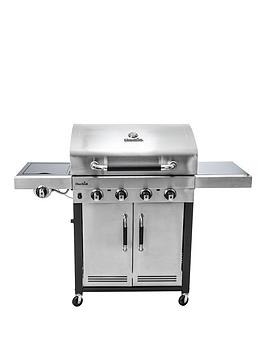 Product photograph of Char-broil Advantage Series Trade 445s - 4 Burner Gas Barbecue Grill With Tru-infrared Trade Technology - Stainless Steel from very.co.uk
