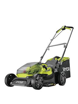 Product photograph of Ryobi Ry18lmx37a-0 18v One 37cm Cordless Brushless Lawn Mower Battery Charger Not Included from very.co.uk