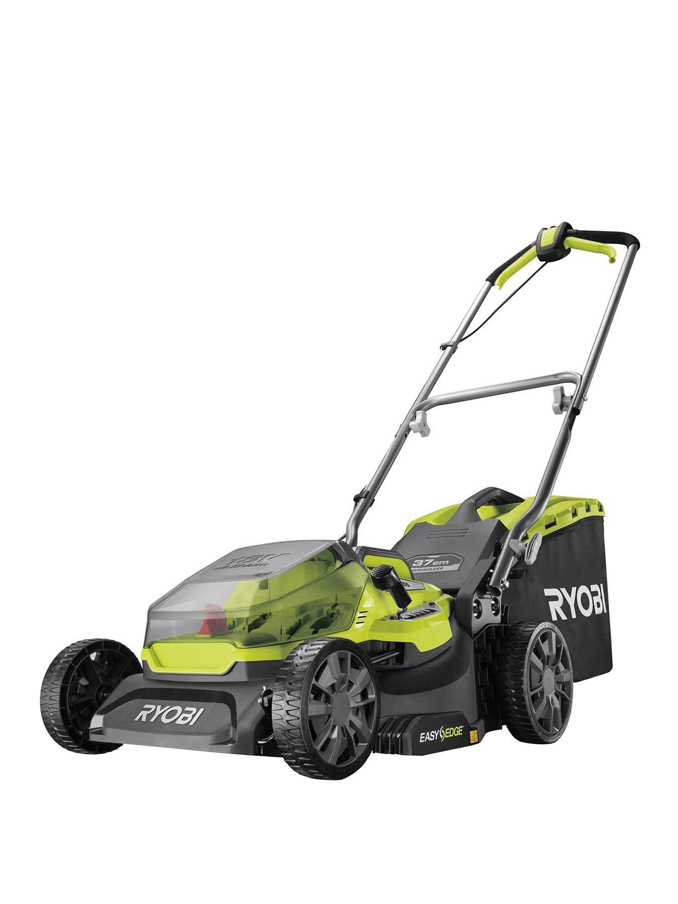 RYOBI RY18LMX37A 0 18V ONE 37cm Cordless Brushless Lawn Mower Battery Charger not Included Very