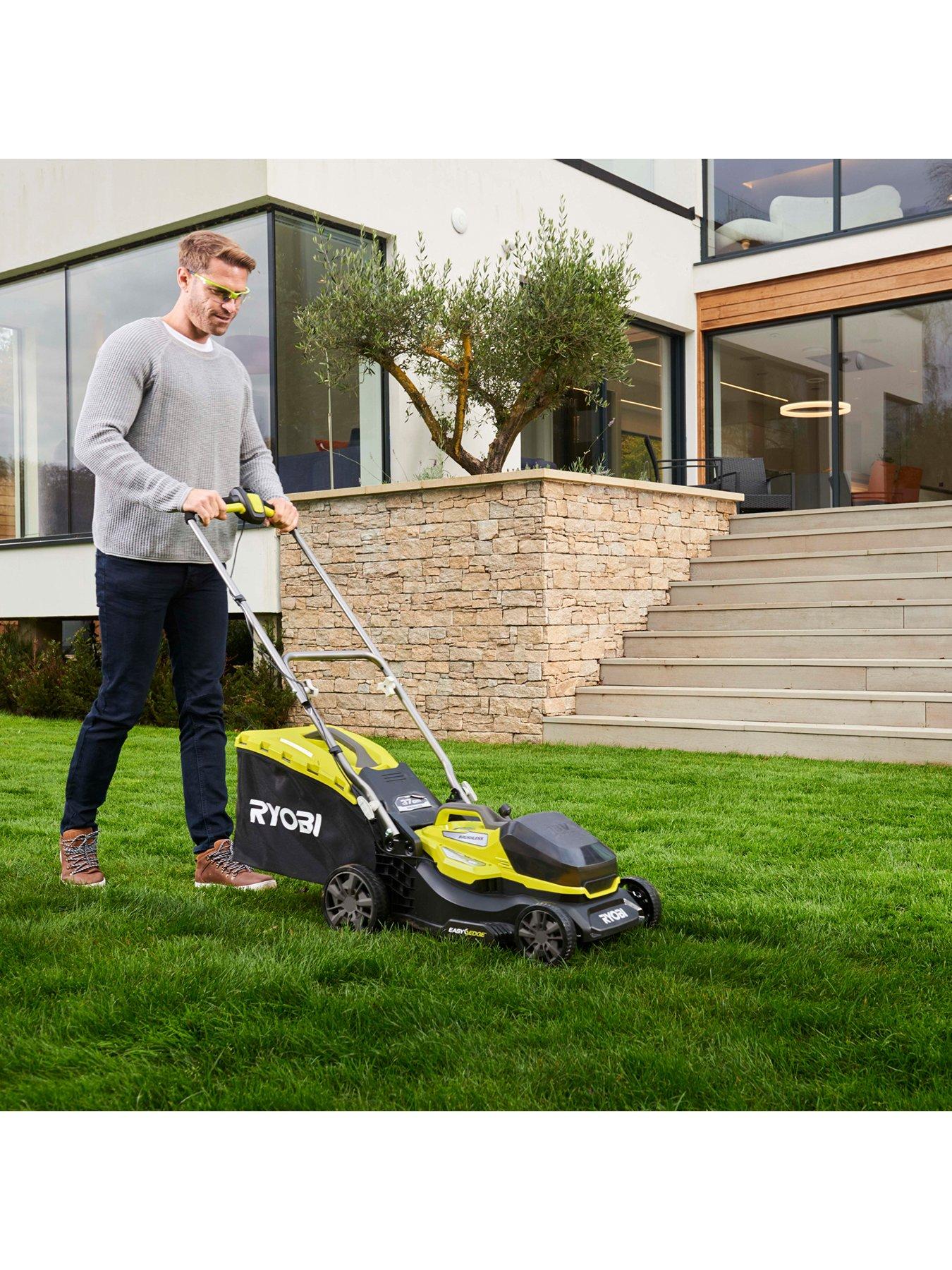 Ryobi Cordless Lawn Mower With Battery And Charger