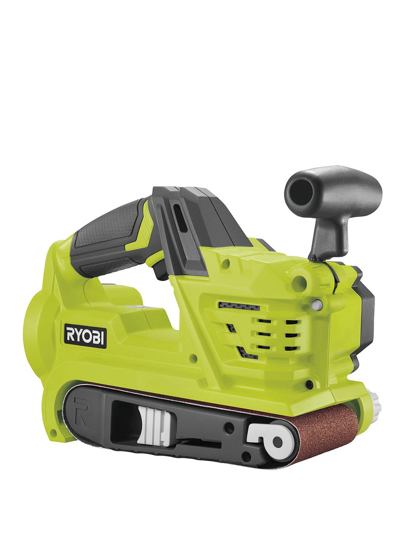 Product photograph of Ryobi R18bs-0 18v One Cordless Belt Sander Bare Tool from very.co.uk