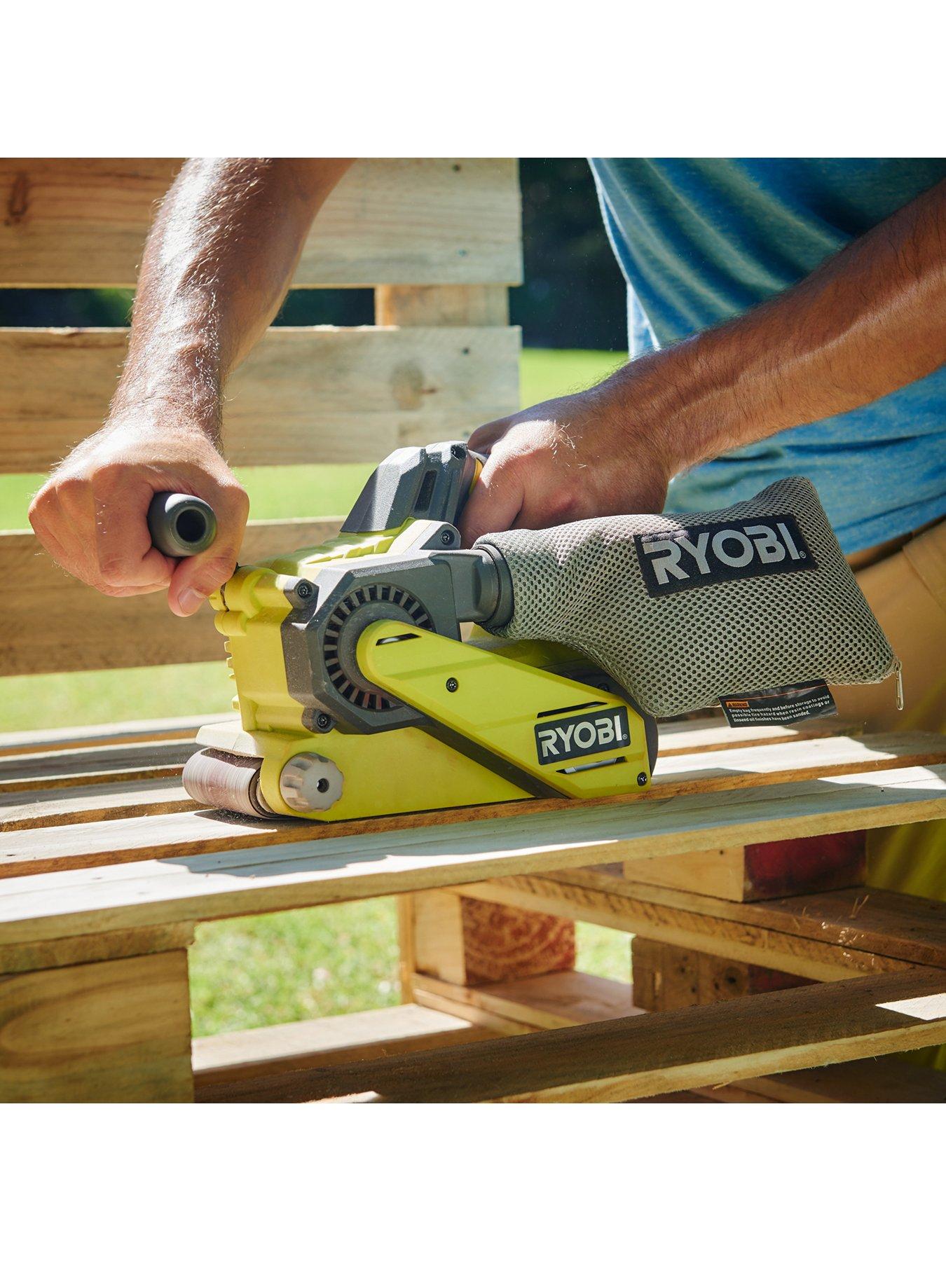 Ryobi one+ 18 volt online cordless brushless belt sander