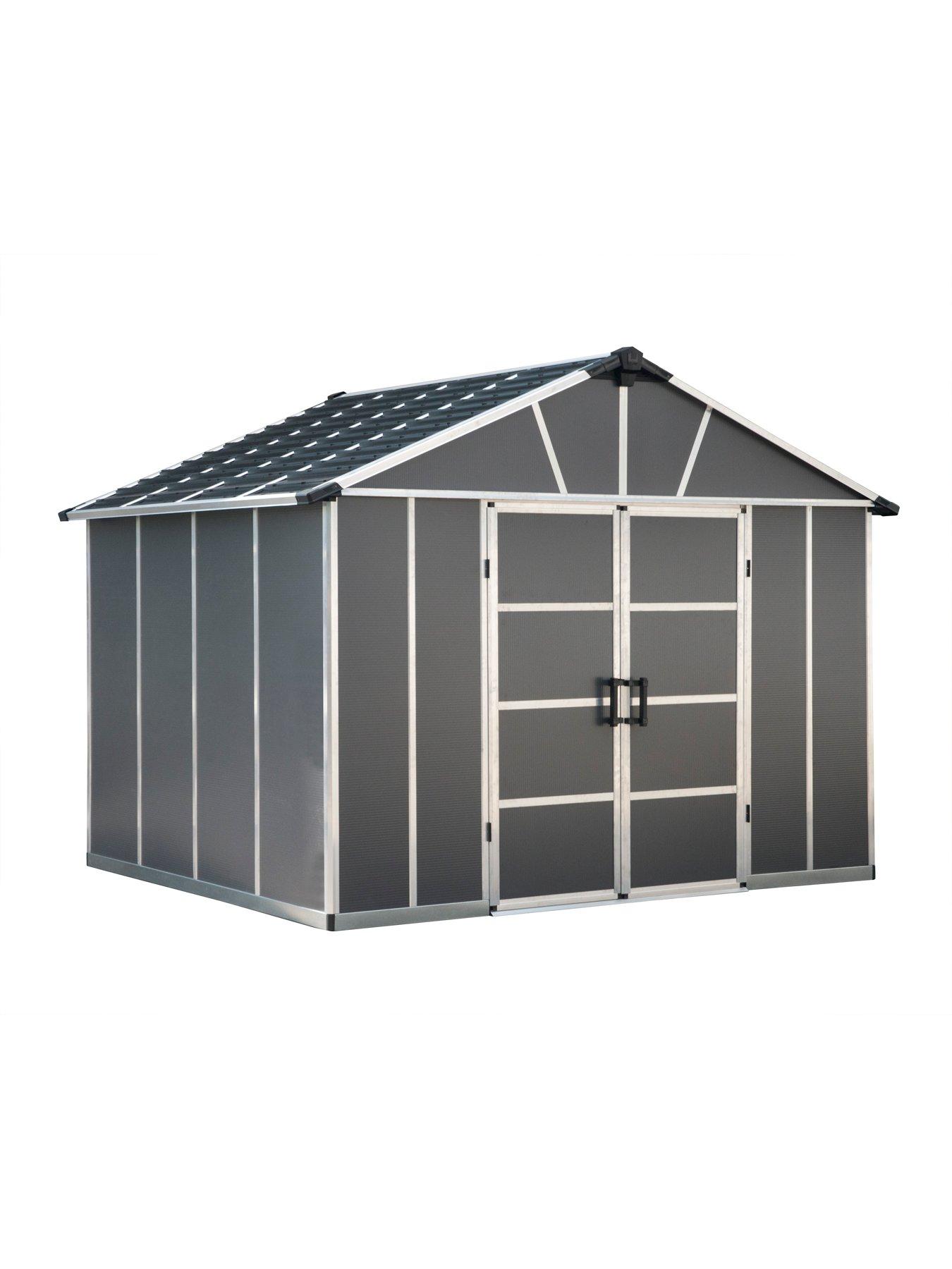 Image 3 of 6 of Canopia by Palram Yukon 11X9 Dark Grey Shed