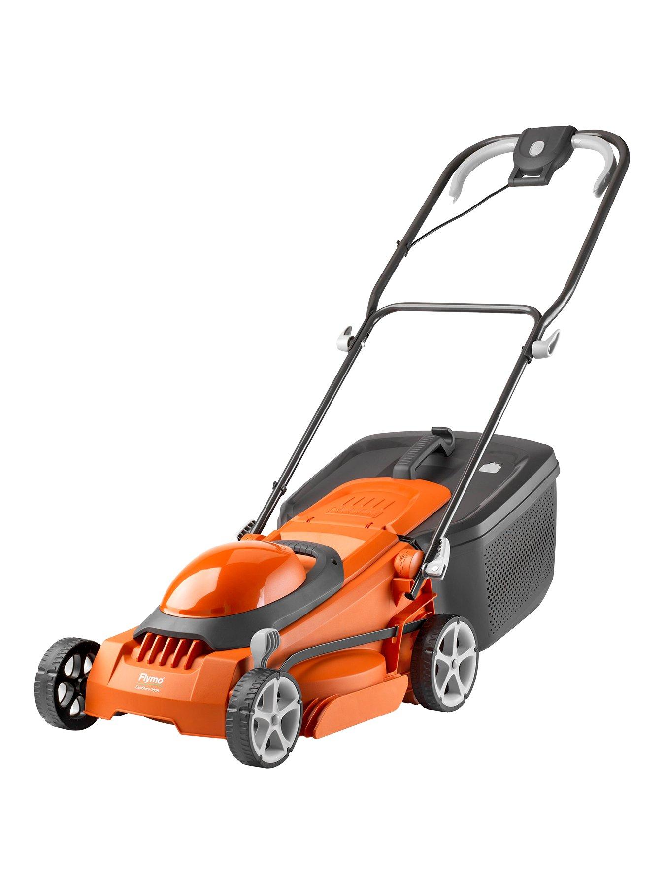 Product photograph of Flymo Easistore 380r Corded Rotary Lawnmower from very.co.uk