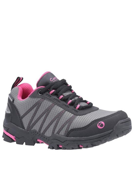 front image of cotswold-littledean-lace-hiker-shoe-pink
