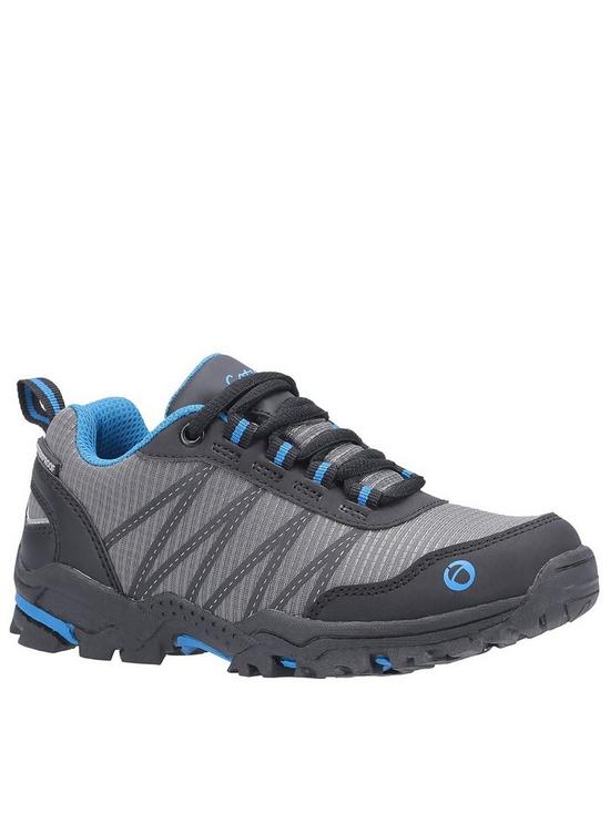 front image of cotswold-littledean-lace-hiker-shoe-blue