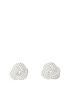 image of the-love-silver-collection-sterling-silver-knot-stud-earrings