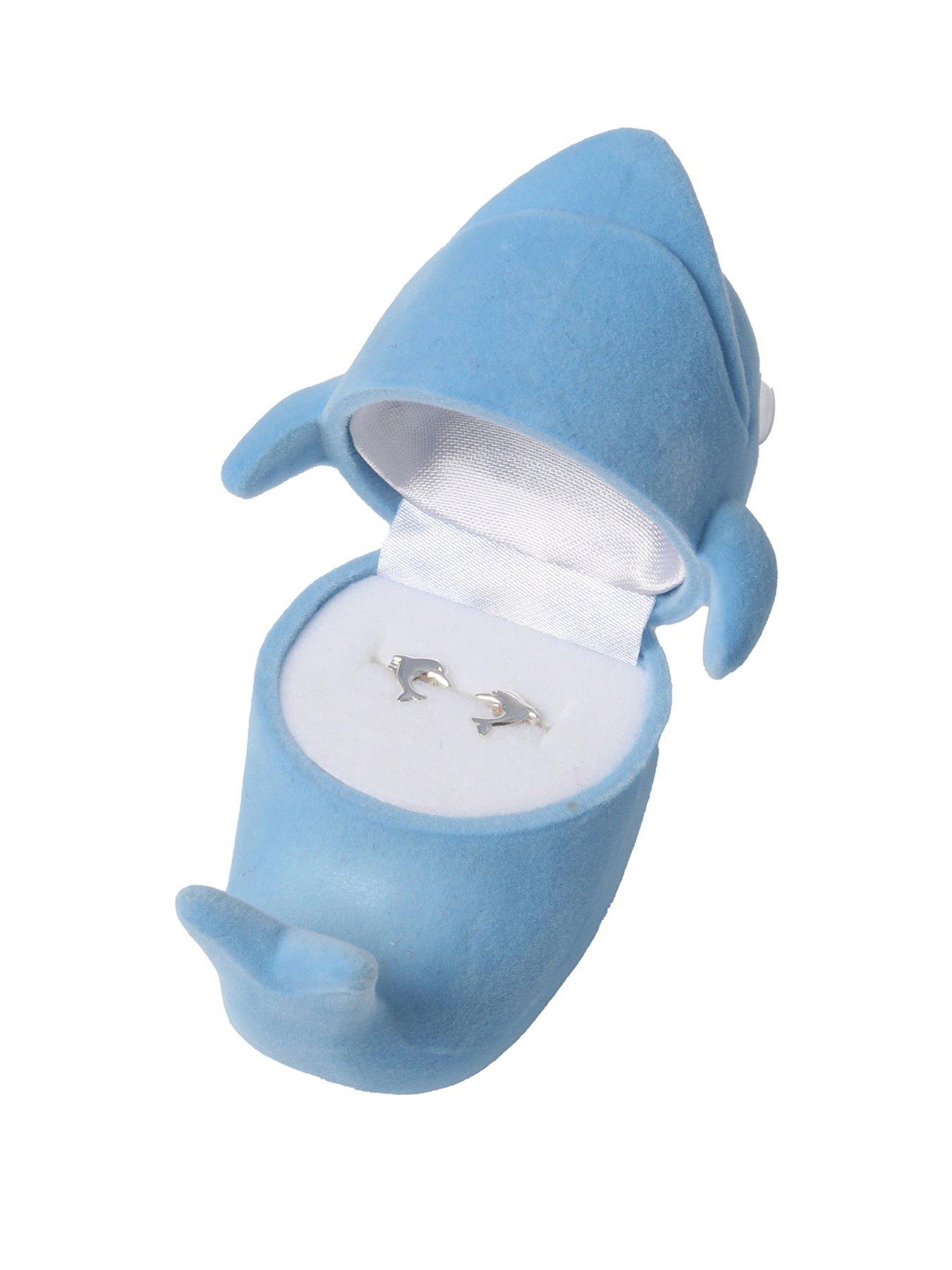 The Love Collection Dolphin studs with gift box