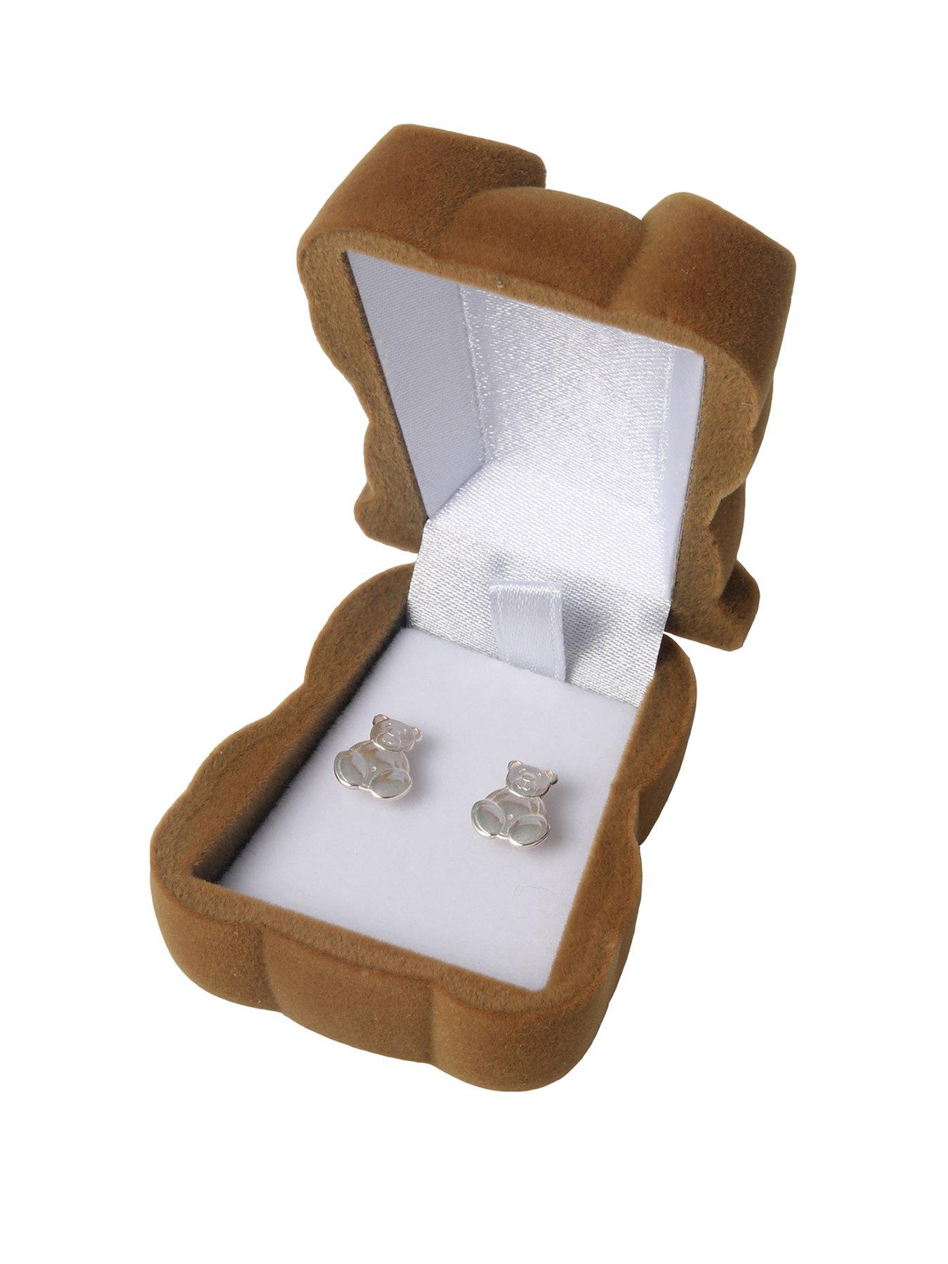 Jewellery & watches Teddy bear studs with gift box