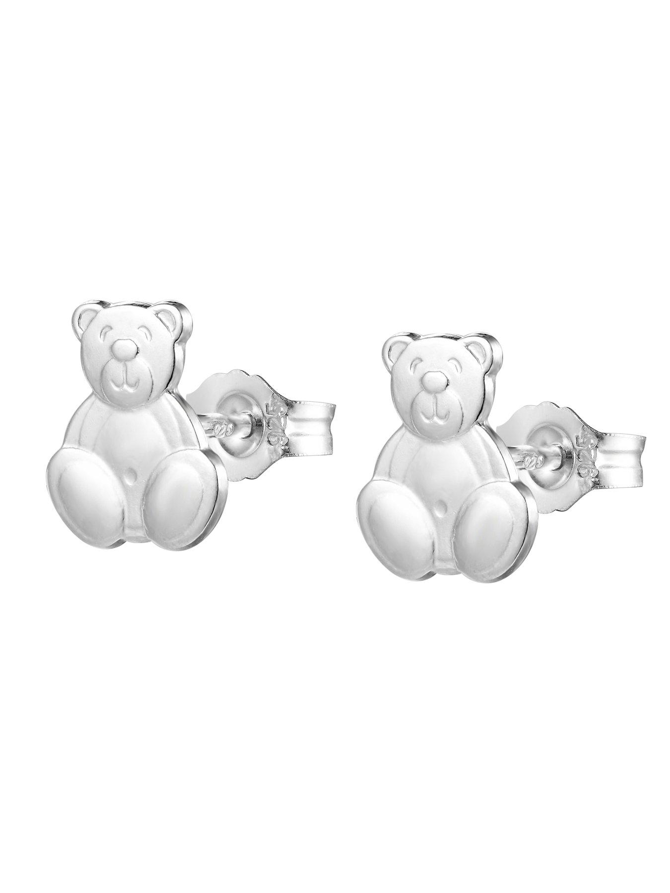 Jewellery & watches Teddy bear studs with gift box