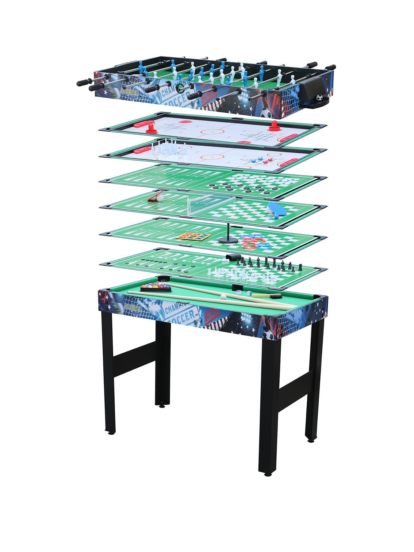 Product photograph of Solex 12 In 1 Multi-function Games Table from very.co.uk