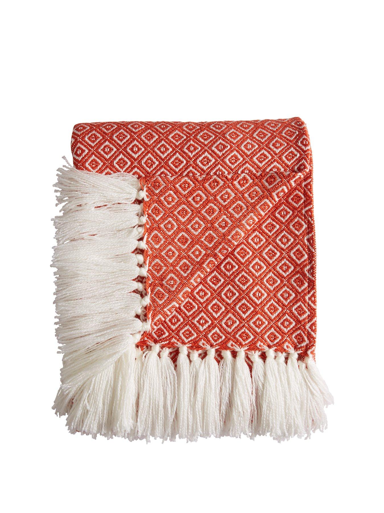 cascade-home-manhattan-throw-orange