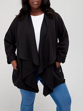v-by-very-curve-casual-waterfall-jacket-black
