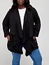 v-by-very-curve-casual-waterfall-jacket-blackfront