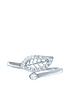 the-love-silver-collection-leaf-cubic-zirconia-ringback