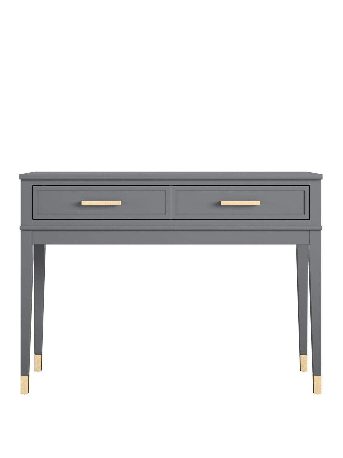 Image 2 of 6 of CosmoLiving by Cosmopolitan Westerleigh Console Table- Graphite Grey