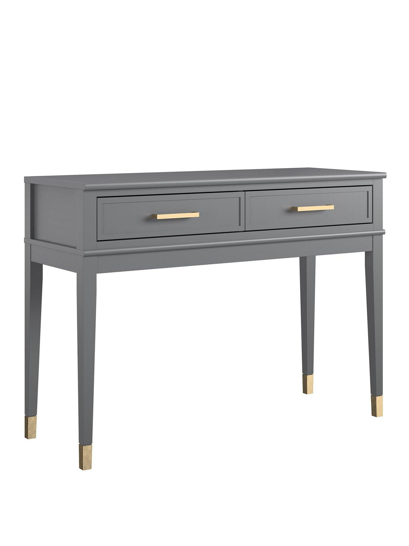 Image 3 of 6 of CosmoLiving by Cosmopolitan Westerleigh Console Table- Graphite Grey