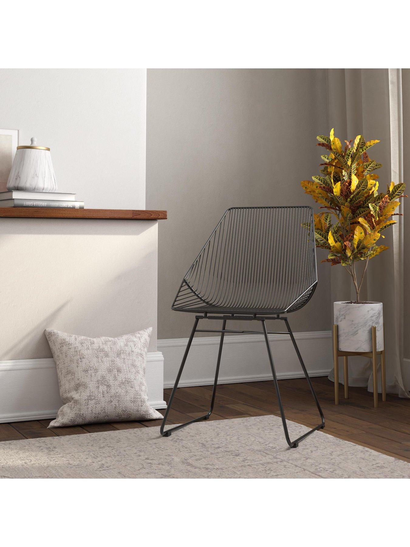 Image 5 of 6 of CosmoLiving by Cosmopolitan Ellis Accent/dining Chair- Black