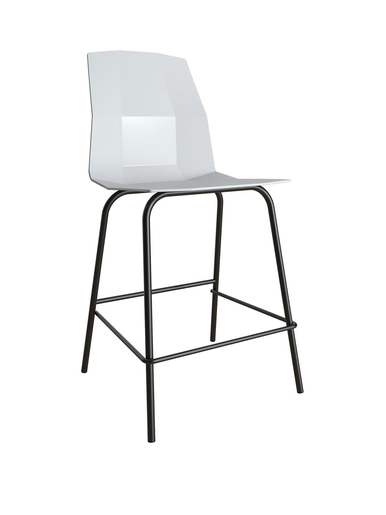 CosmoLiving by Cosmopolitan Riley Molded Counter Stool Grey very.co.uk