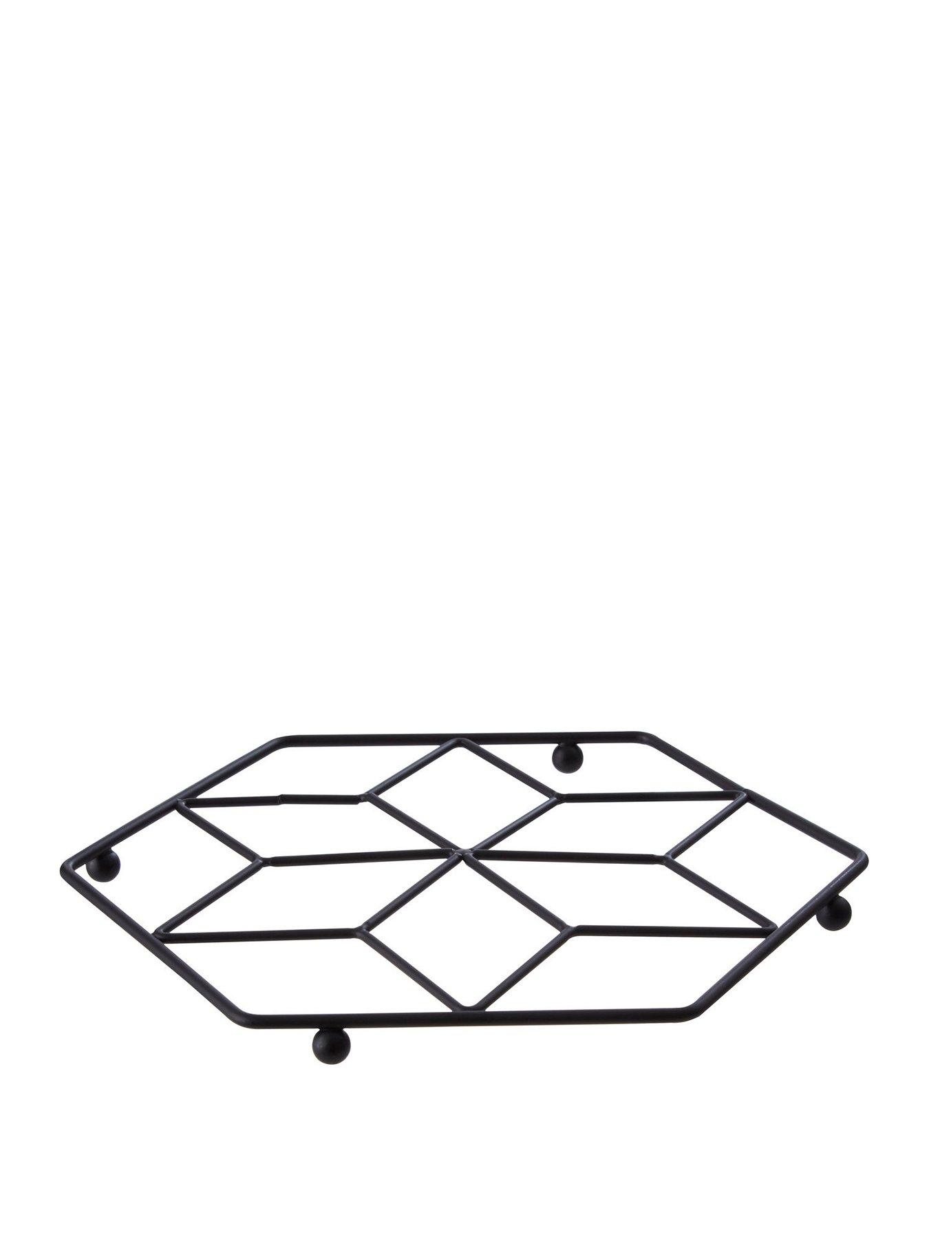 Product photograph of Premier Housewares Vertex Trivet - Black from very.co.uk