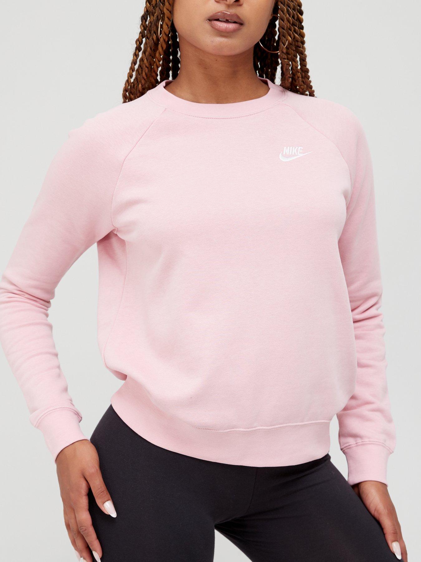 Nike NSW Essential Sweat - Pink | very.co.uk
