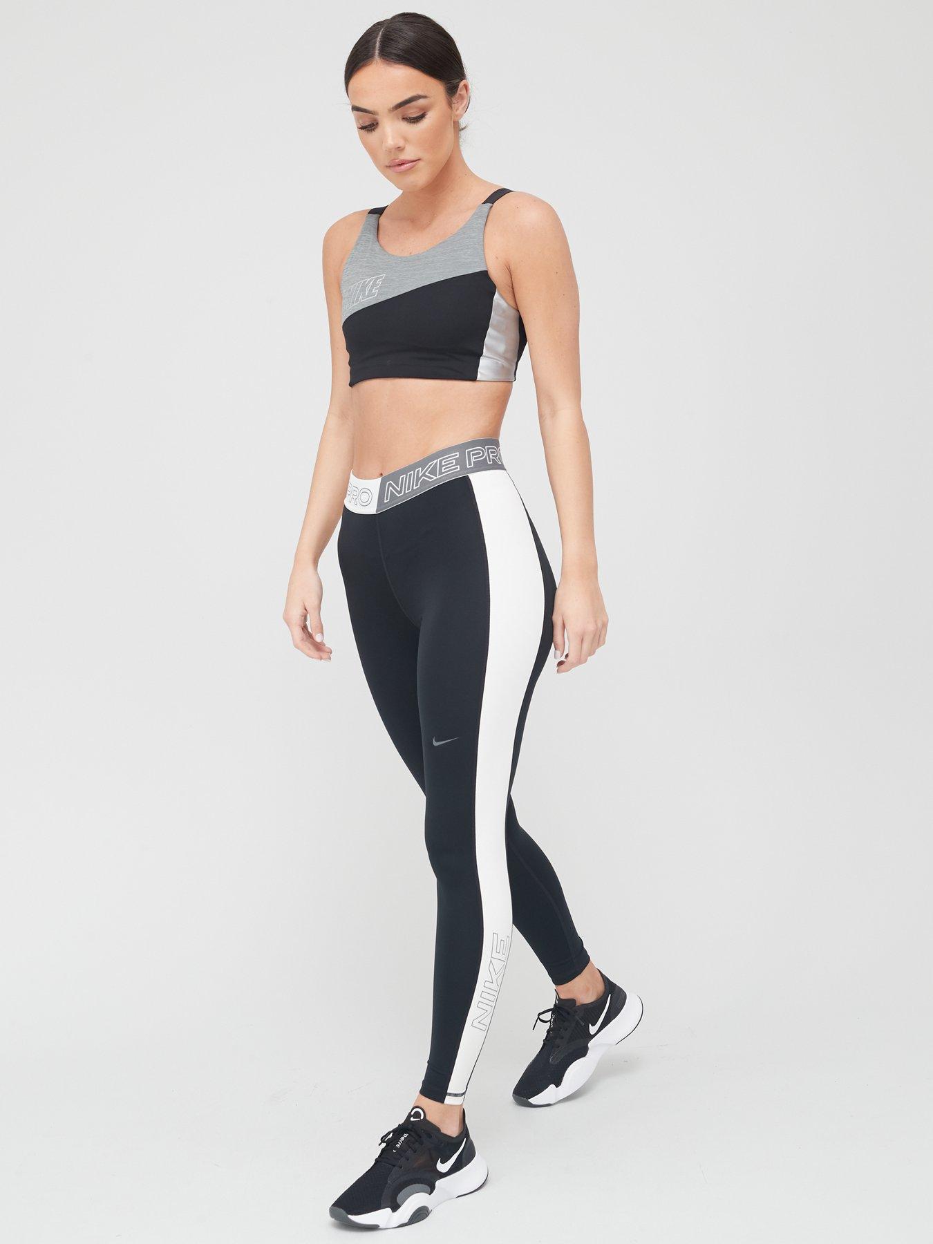 nike pro training leggings grey