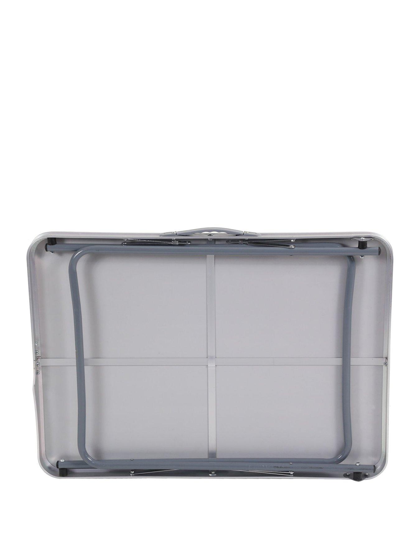 Regatta Matano Table Pliante Camping - Gris Plomb, Légère, Compacte, Sac De Rangement Inclus