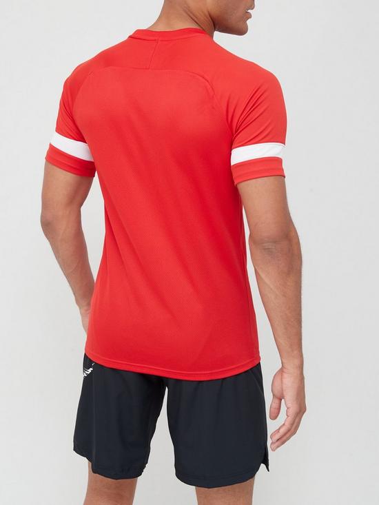 stillFront image of nike-mens-academy-21-dry-t-shirt-red