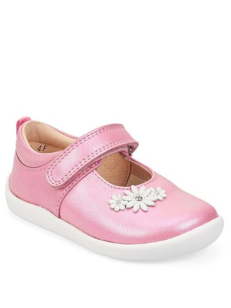 start-rite-girlsnbspfairy-talenbspmetallic-soft-leather-riptapenbspfirst-shoes-pink