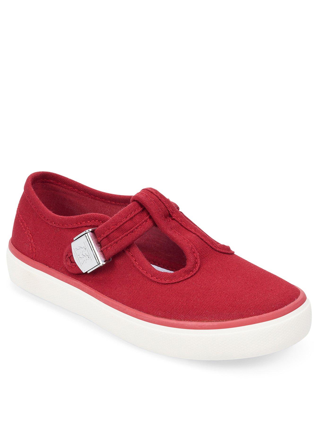 Shoes & boots Treasure T-bar Canvas Shoe - Red