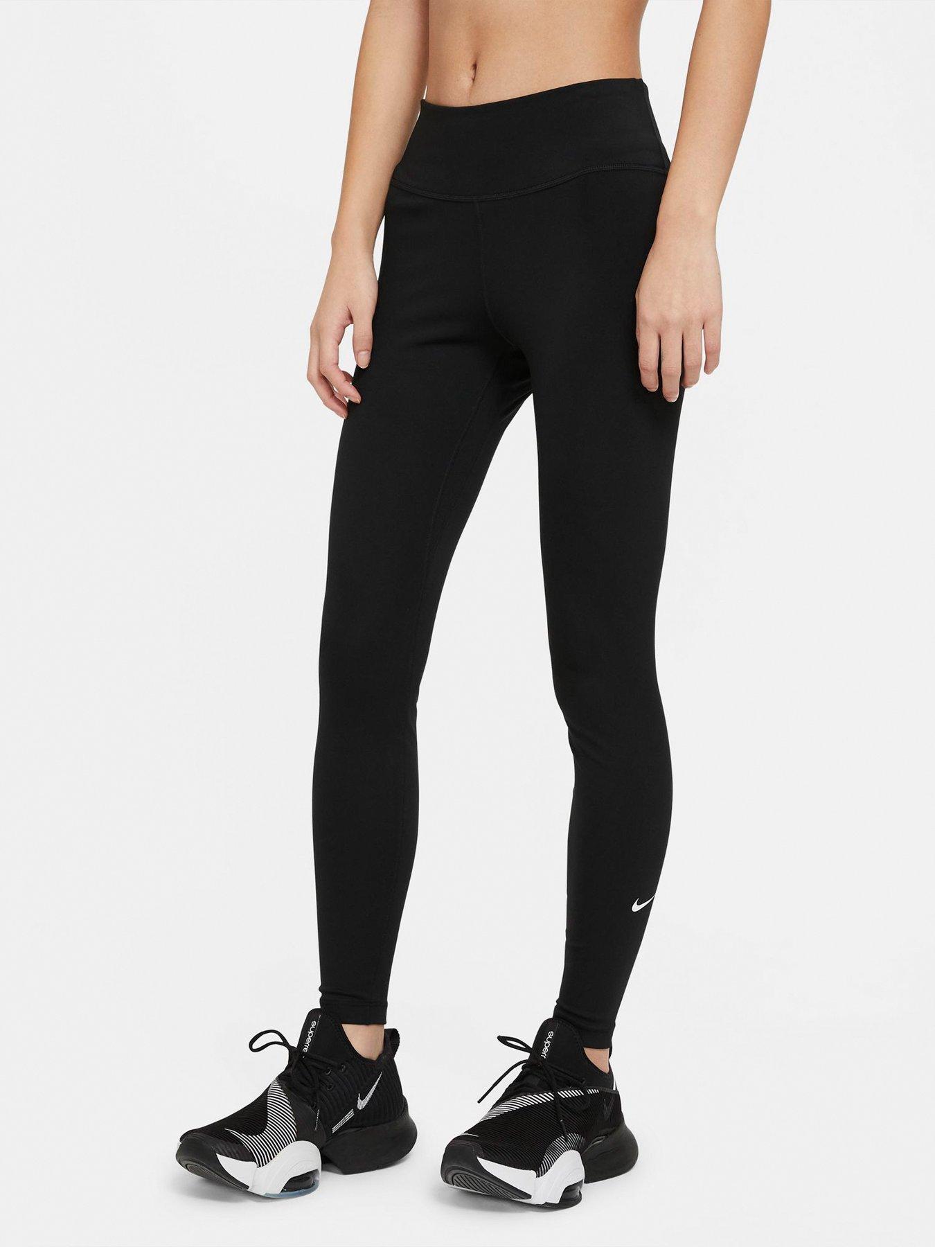 Nike Petite Fit The One Mid Rise Legging - Black | very.co.uk