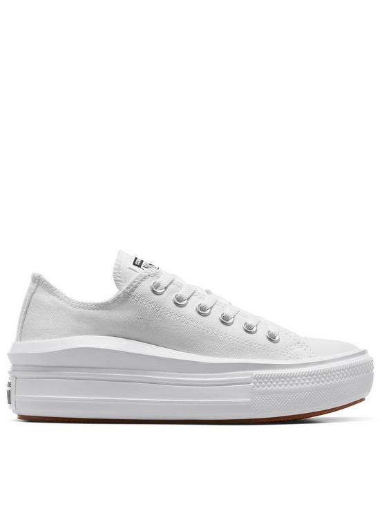 front image of converse-womens-move-ox-trainers-white