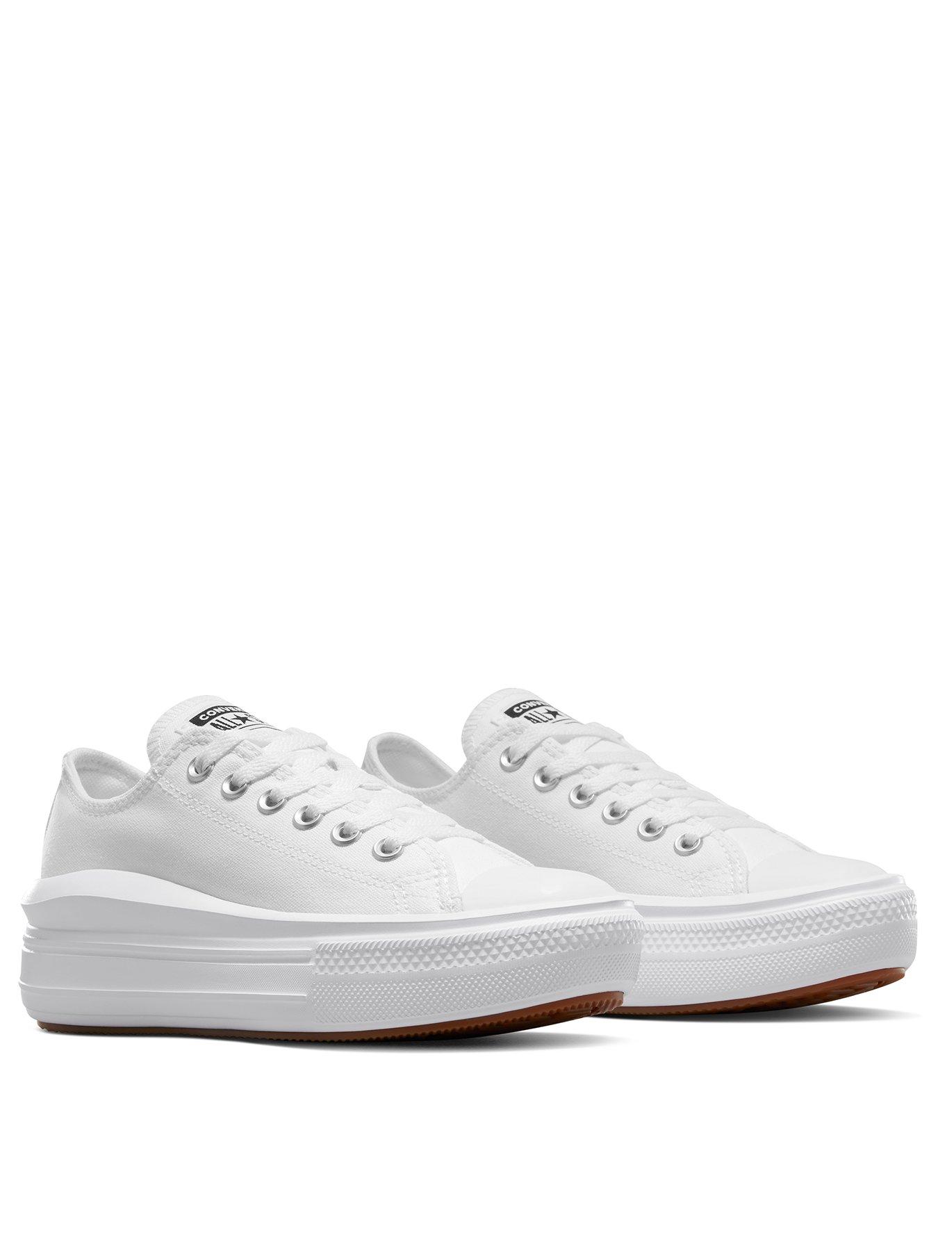 Converse ballet hotsell pumps white