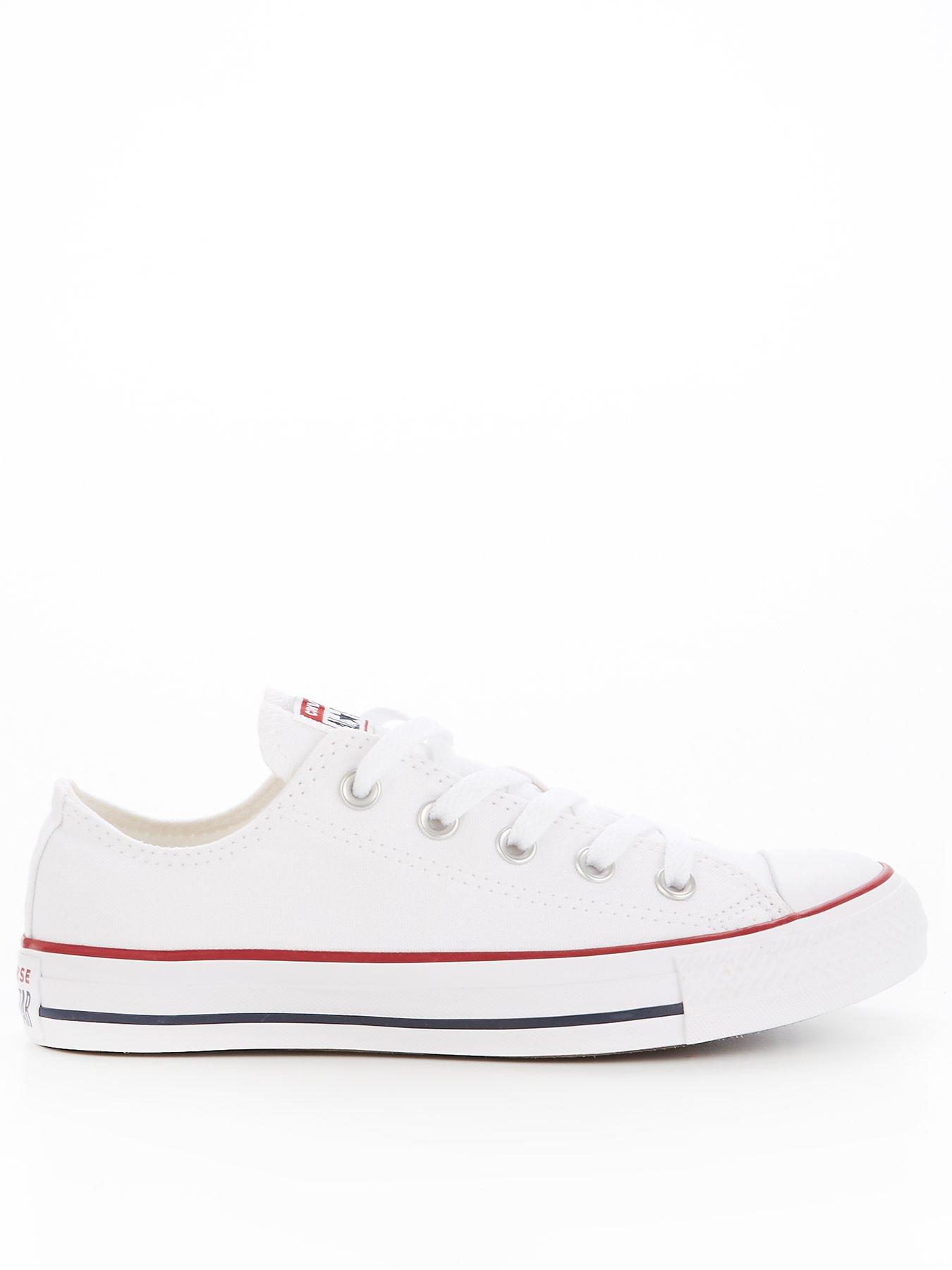 Image 1 of 7 of Converse Unisex&nbsp;Wide Fit Ox Trainers - White