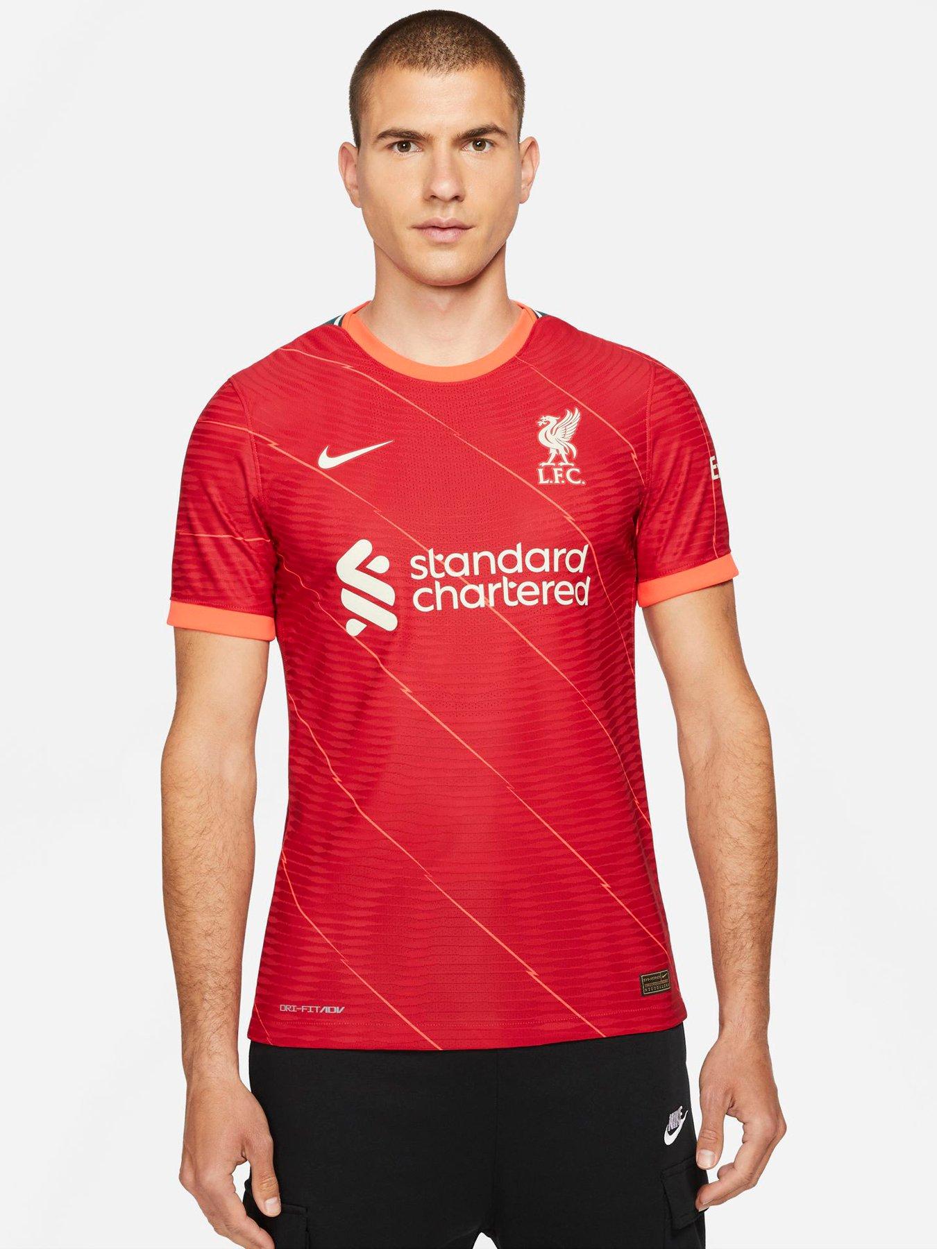 Nike Men's Liverpool Home 21/22 Short Sleeved Vapor Shirt - Red | very ...