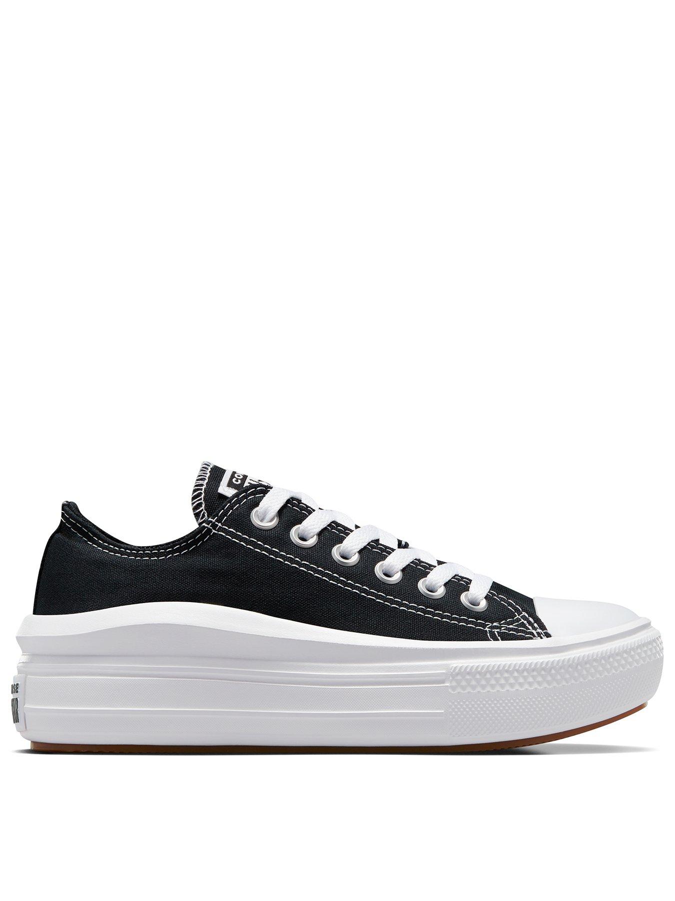 Converse Womens Move Ox Trainers - Black/White