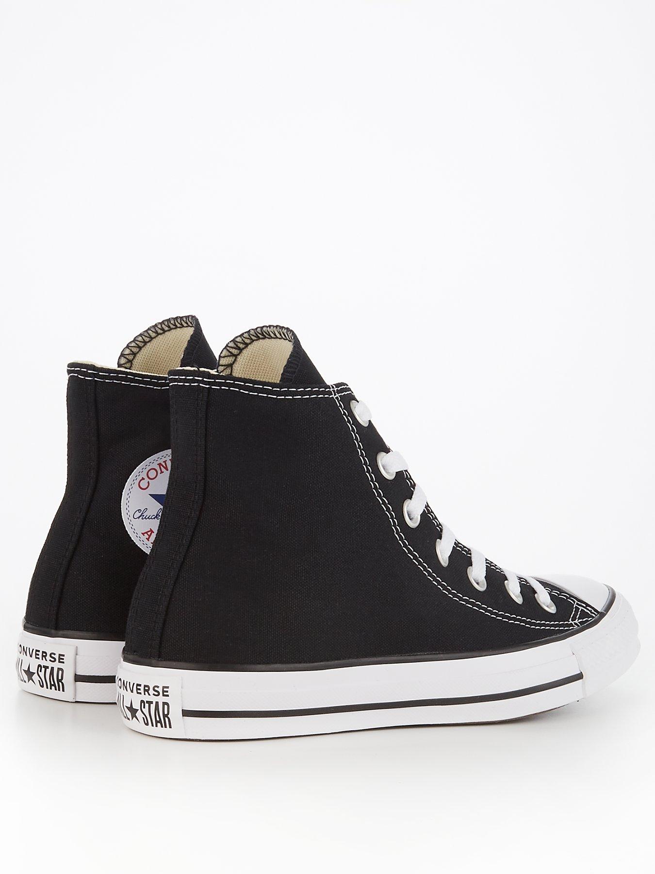 Converse Unisex Wide Fit Hi Top Trainers Black Very